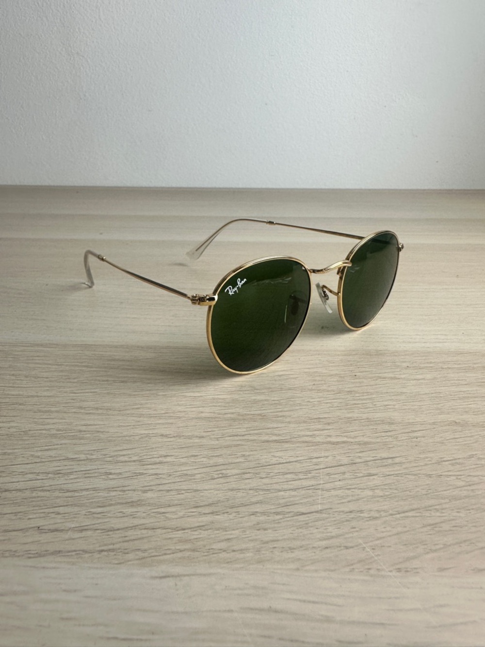Ray-Ban Round‎ Metal RB3447 Sunglasses in Arista Gold/G-15 Green